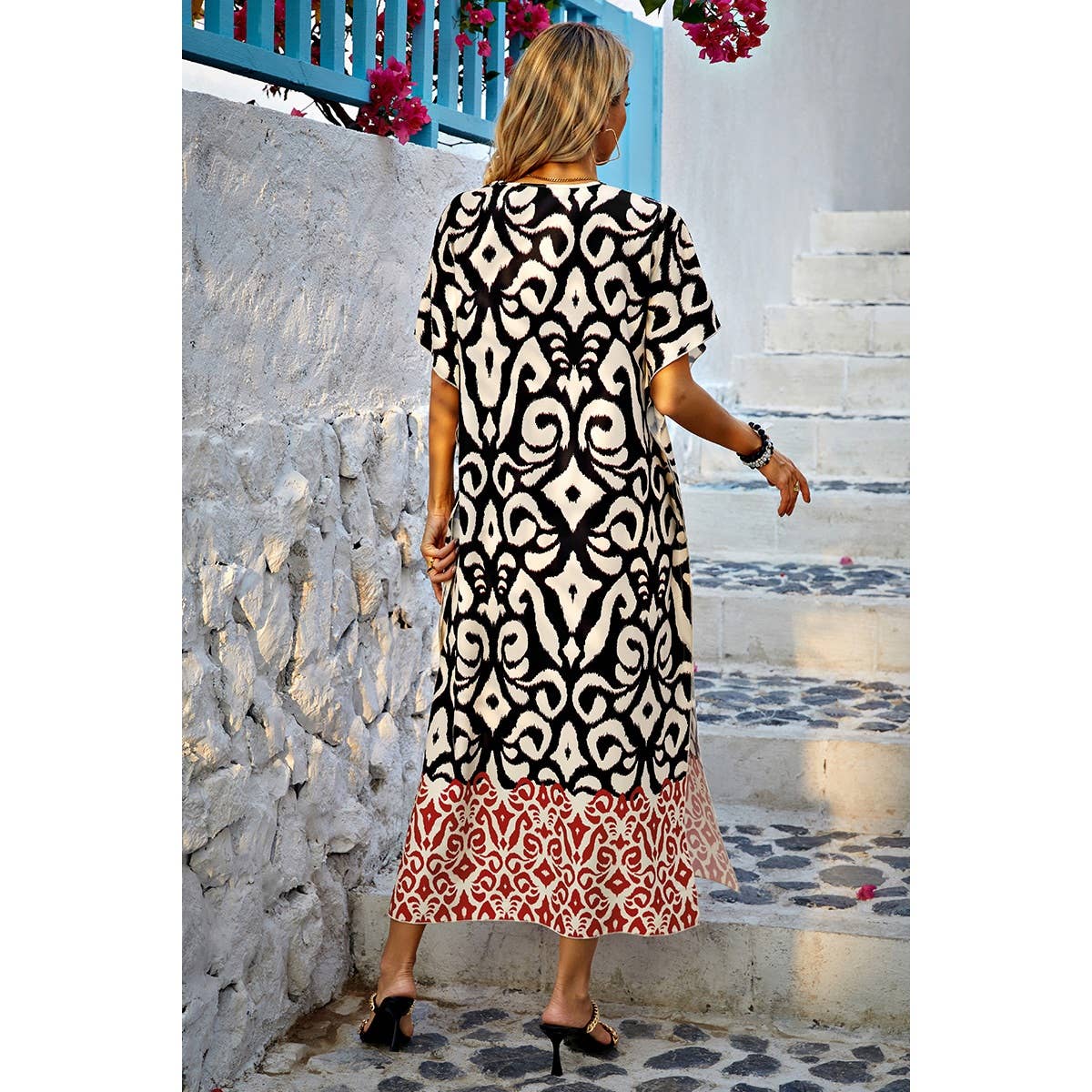 Allover Print Dress