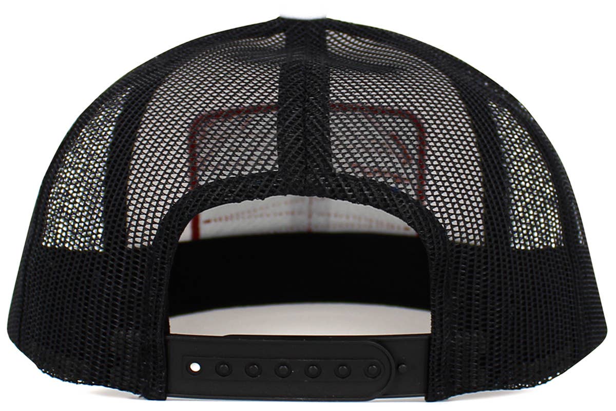 Whiskey and Country Music Mesh Back Ballcap Gray & Black