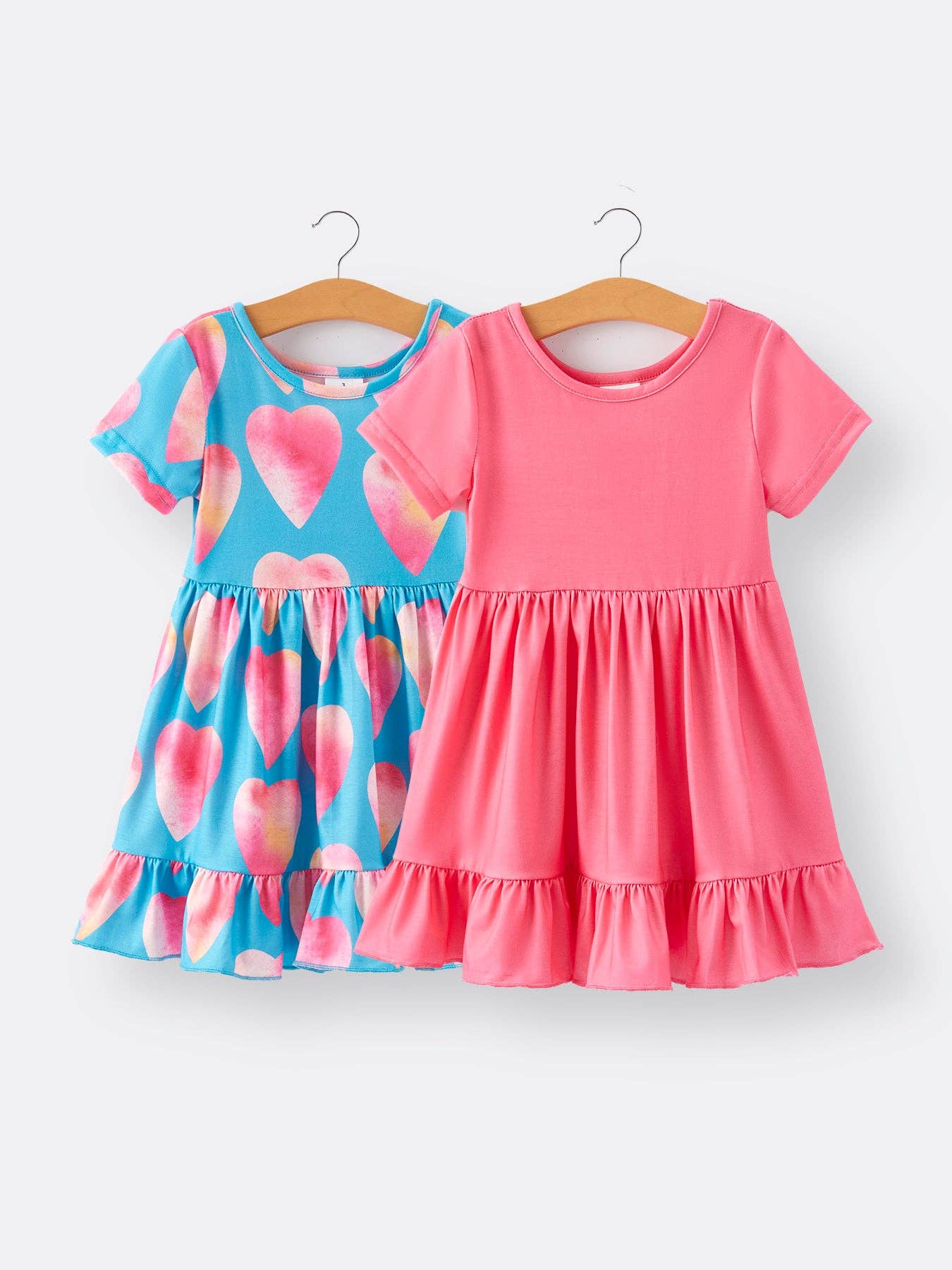 Girls Dress Valentine's Day Heart Print Dress – Toodle Treasures Girls Dress Valentine's Day Heart Print Dress – Toodle Treasures