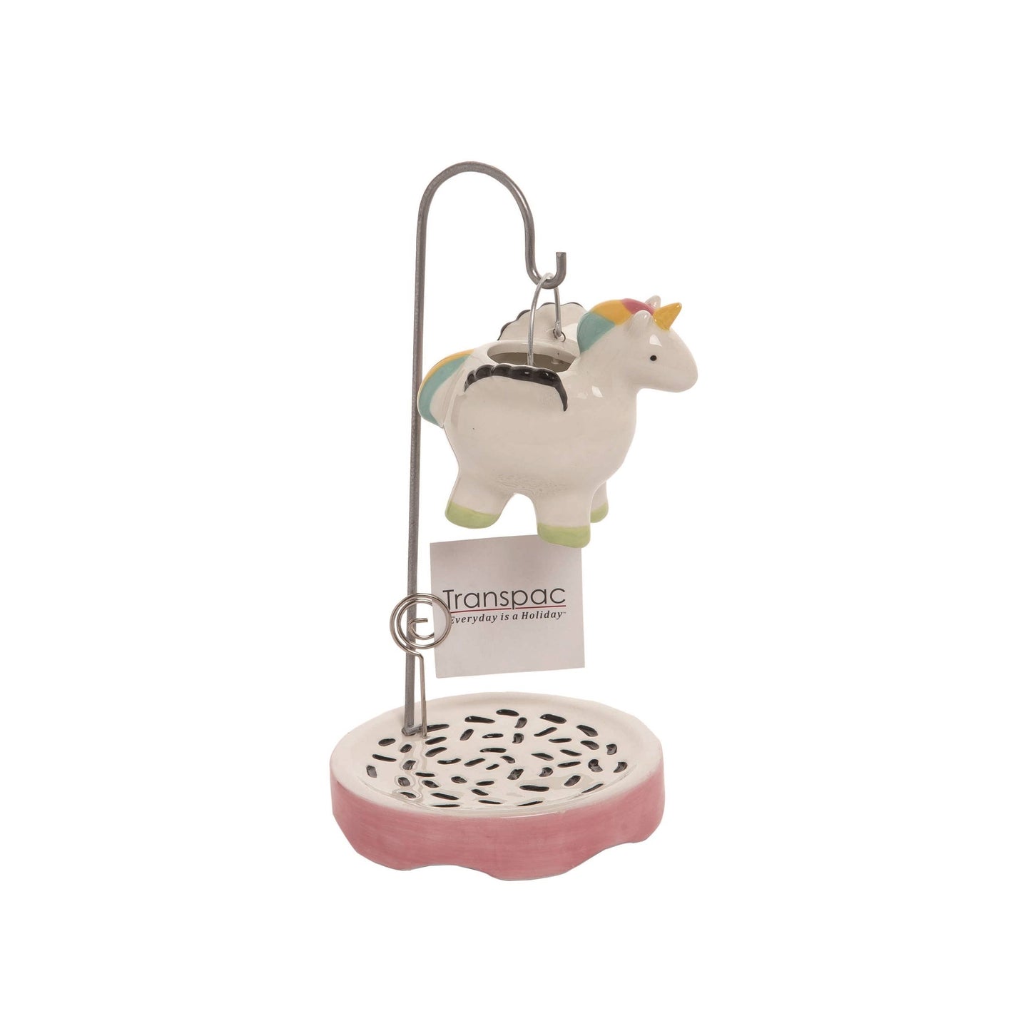 Transpac Hanging Unicorn Plant Keeper/Photoholder Spring
