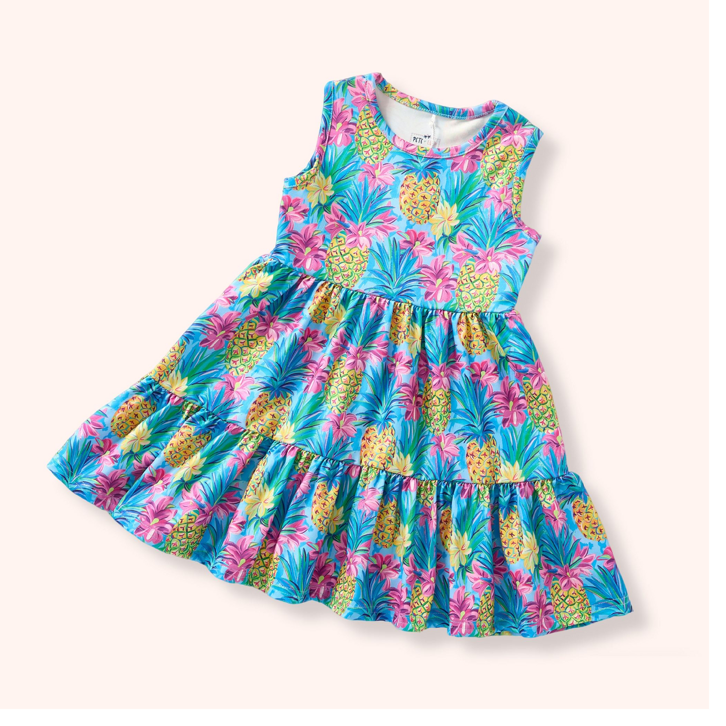 Pete + Lucy Preppy Pineapples Girls Dress