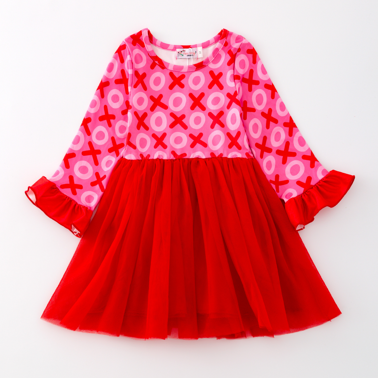 XOXO Tulle Tutu Long Sleeve Dress