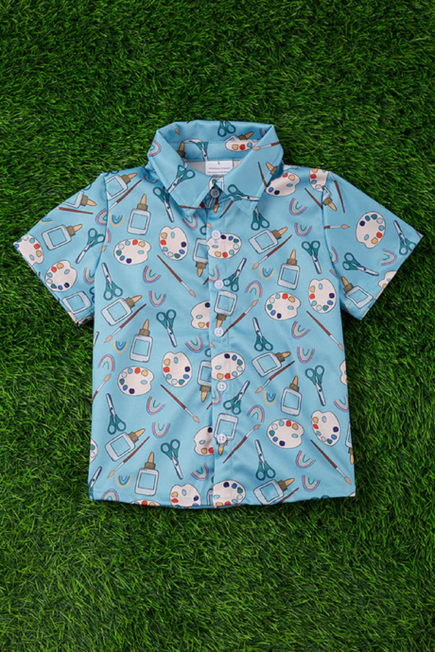 Back to School Art Class Button Shirt