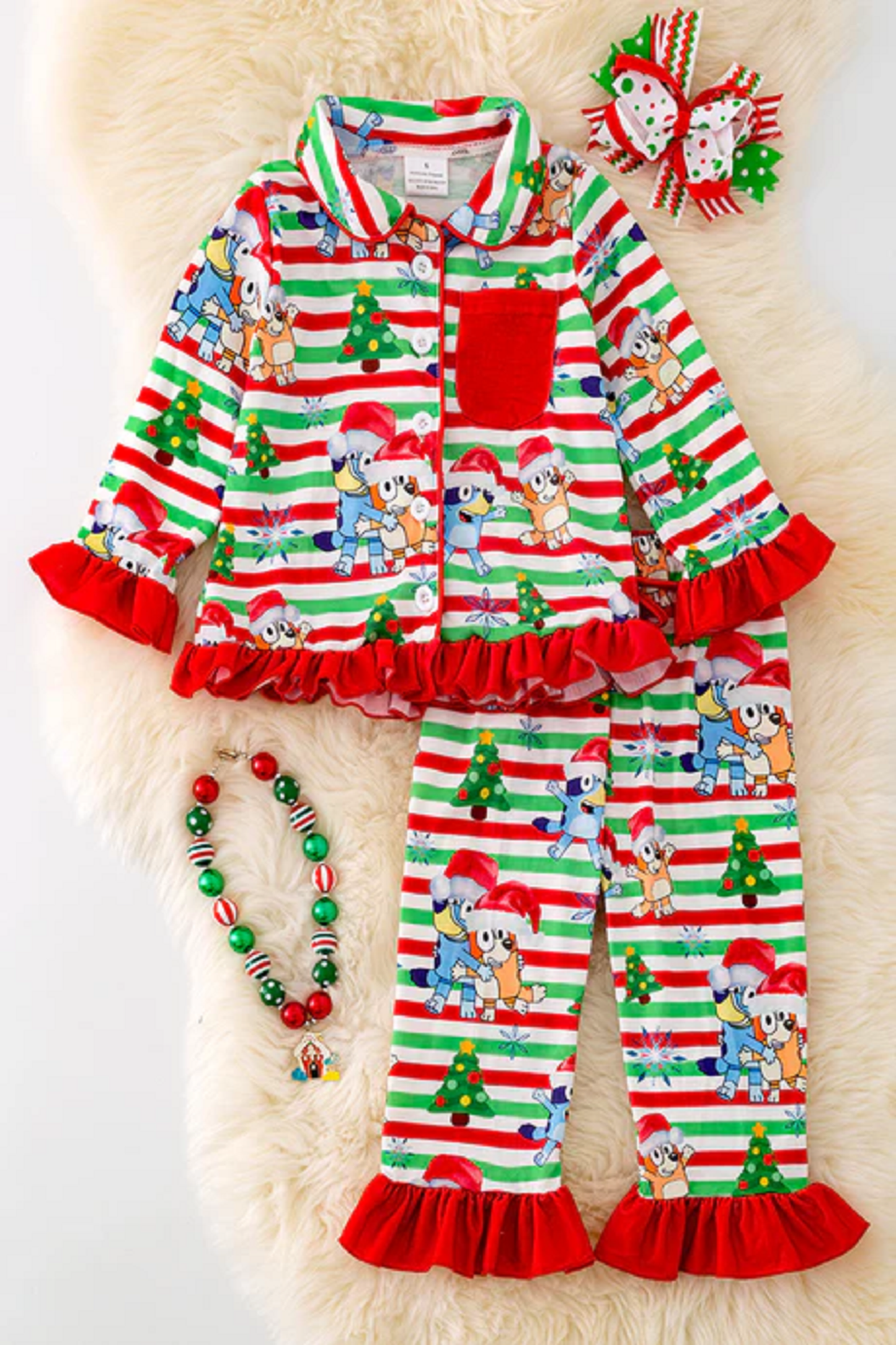Dog Christmas Loungewear Set