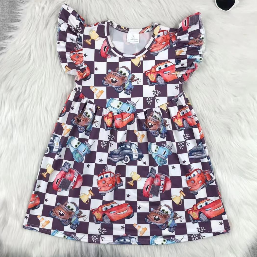 Fun Cartoon Short Sleeve Dress