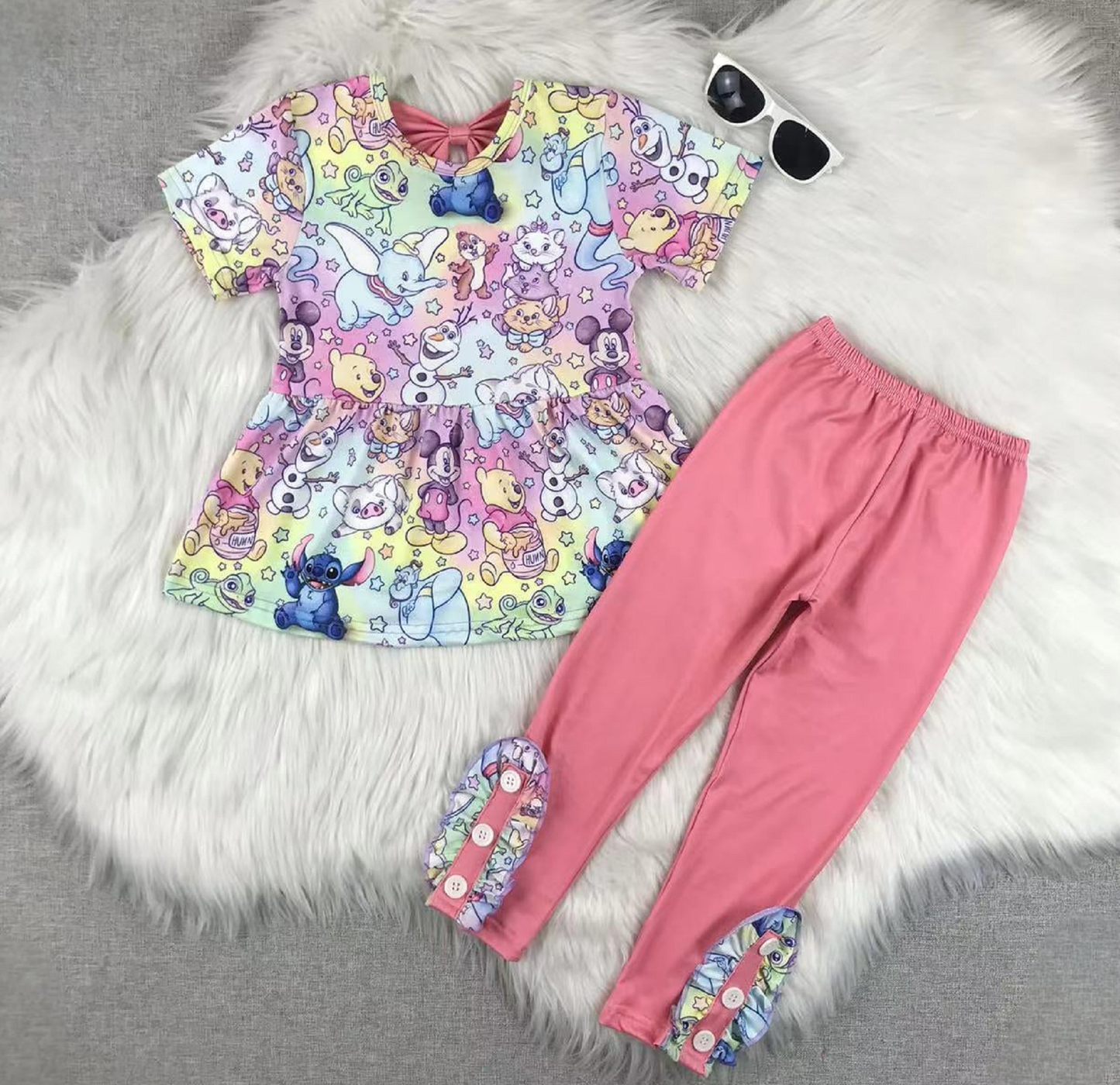 Fun Place Characters Short Sleeve Set