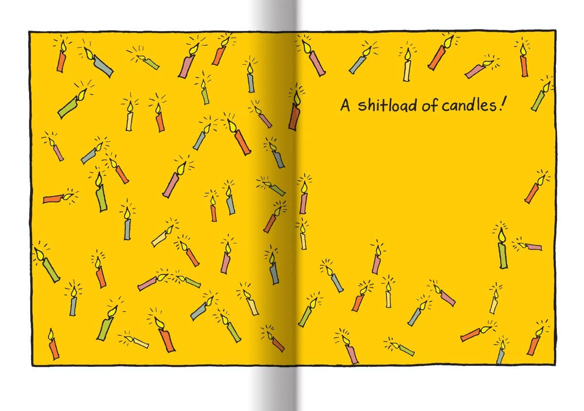 Load Of Candles Birthday Card