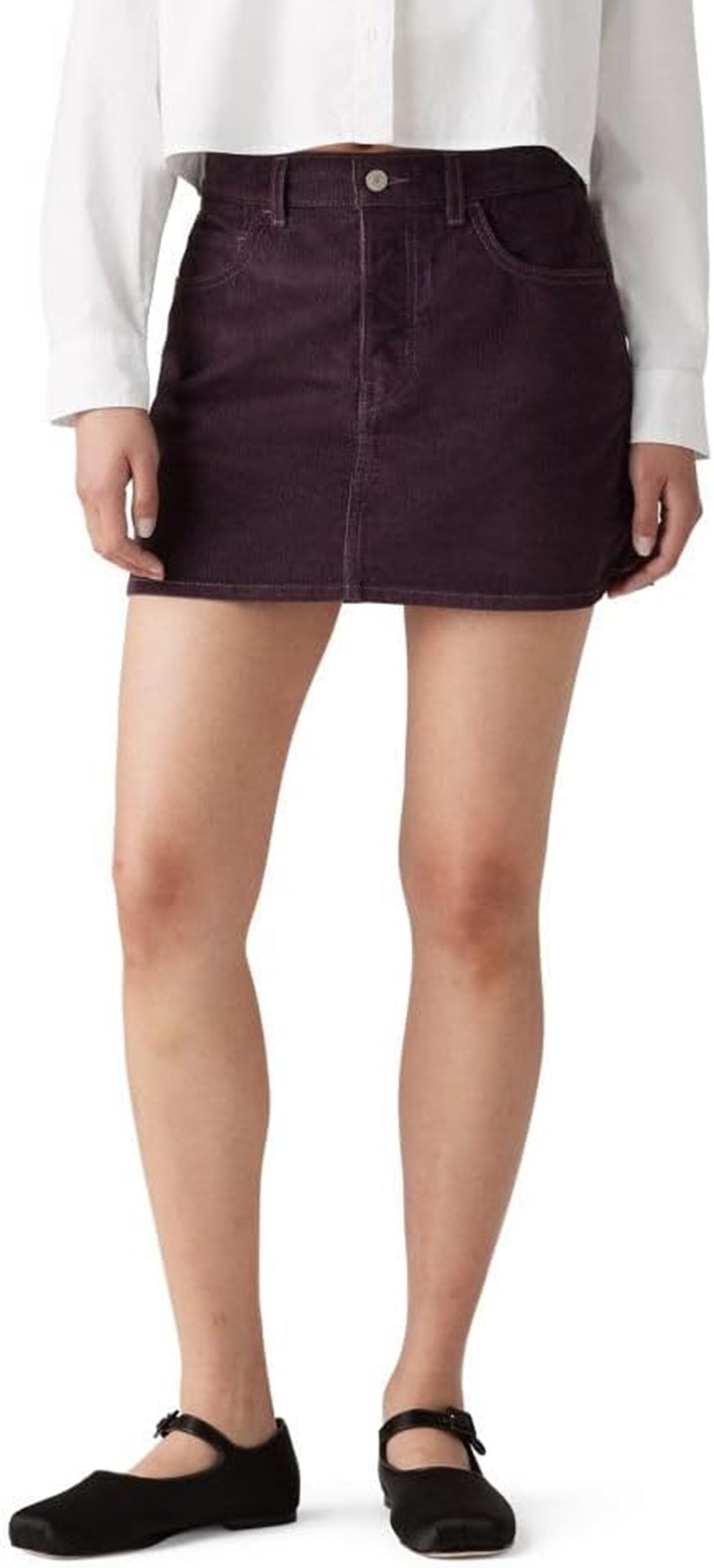 Levi's Burgandy Icon Mini Skirt