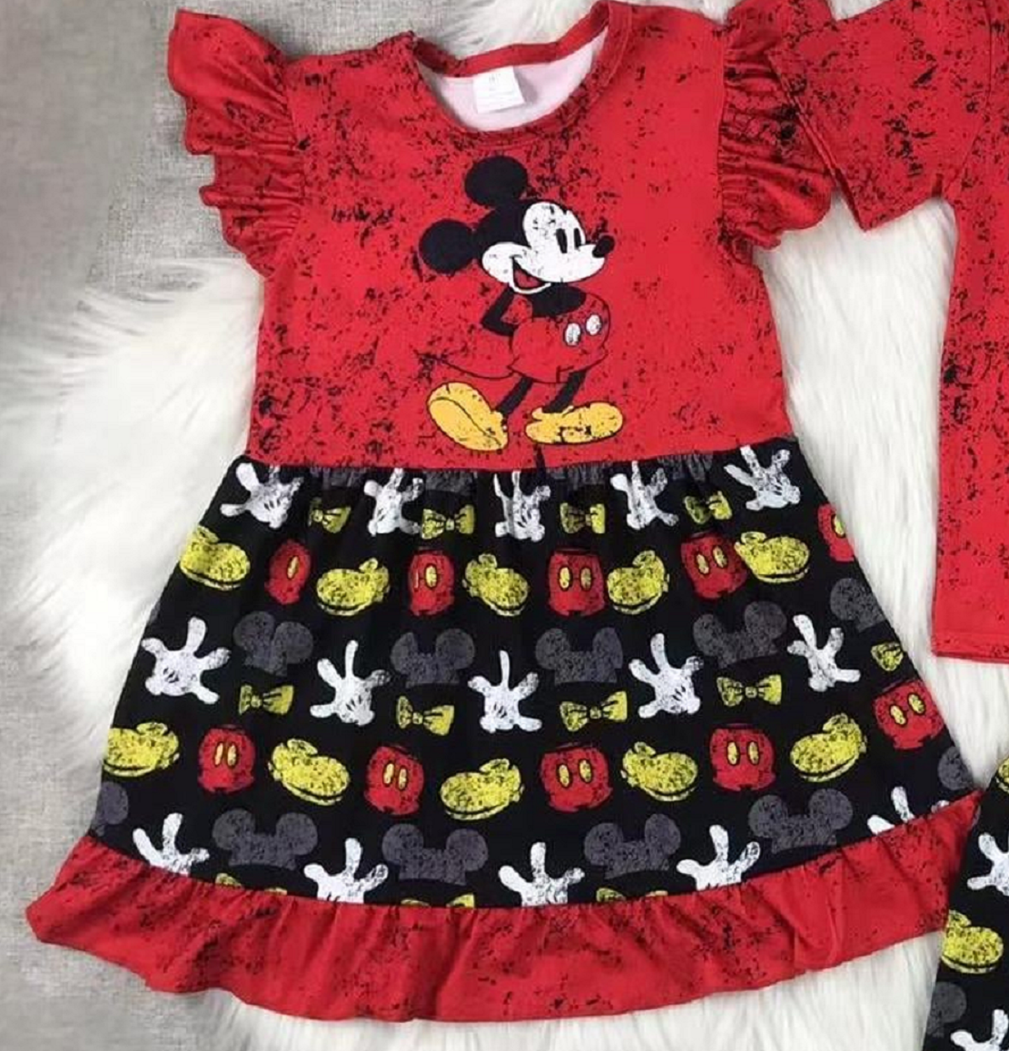 Red Mouse Short Sleeve Dress