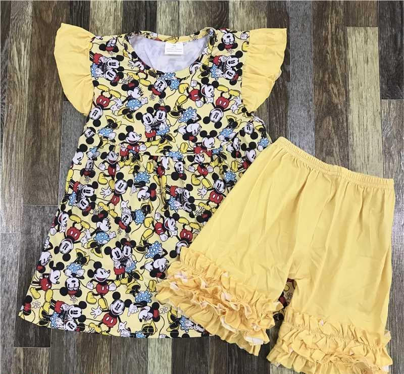 Mouse Yellow Dress and Shorts