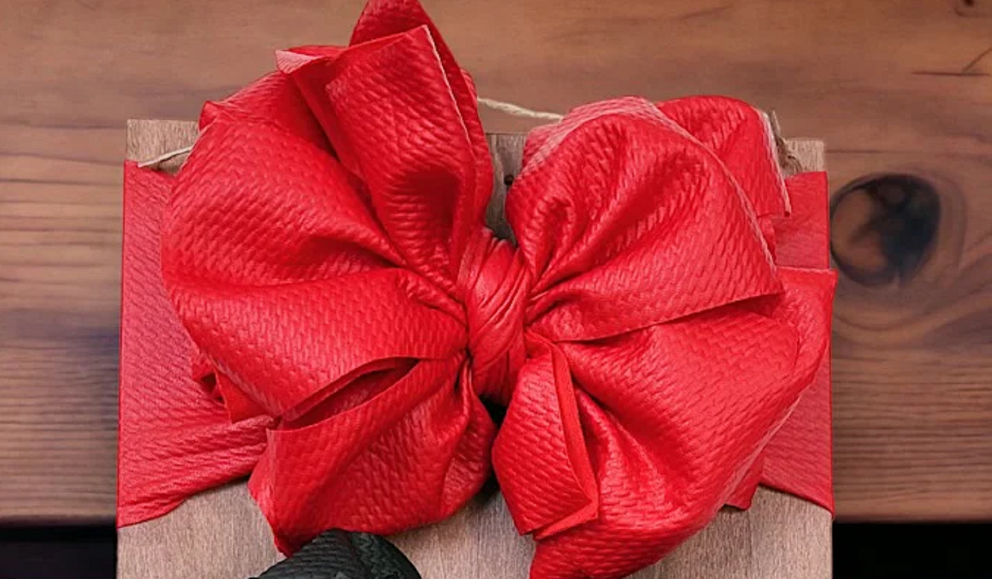 Red Tassel Hair Bow