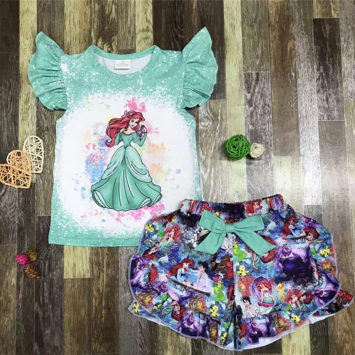 Mermaid Princess Short Set