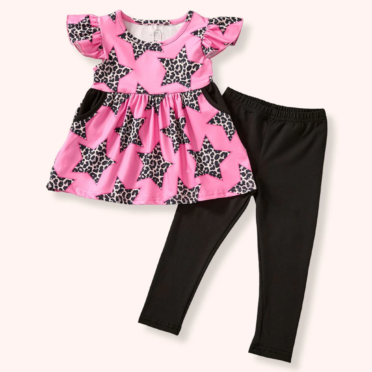 Pete + Lucy Wild Starlet Short Sleeve Pant Set