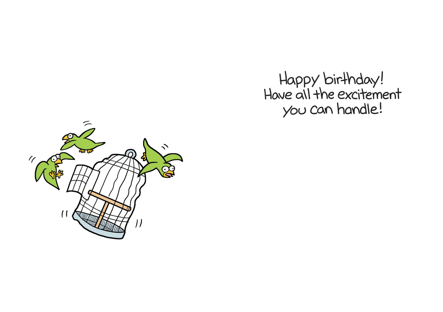 Bird Piñata Birthday Card