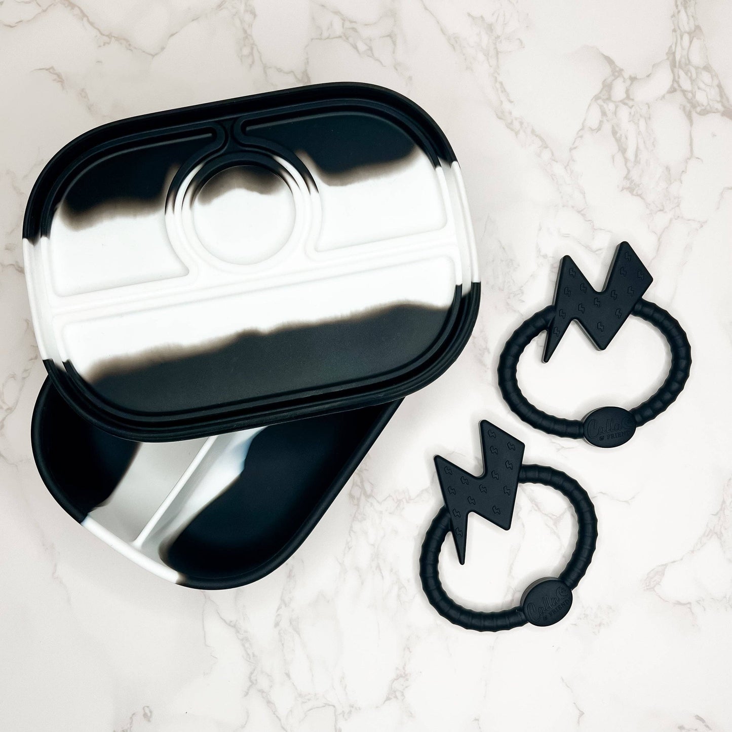 BOLT Silicone Sensory Teether: Blackout