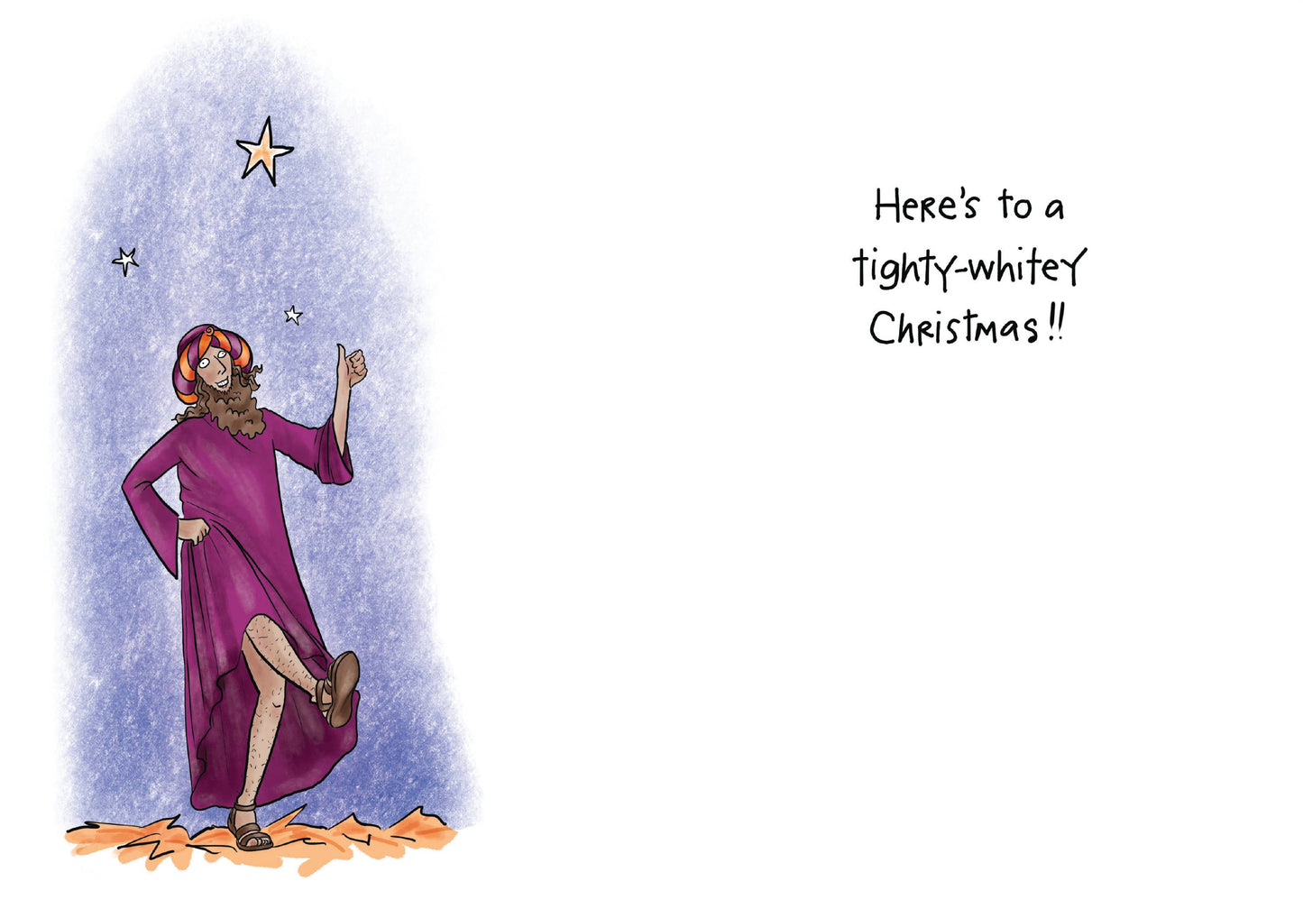 Awkward Manger Christmas Card