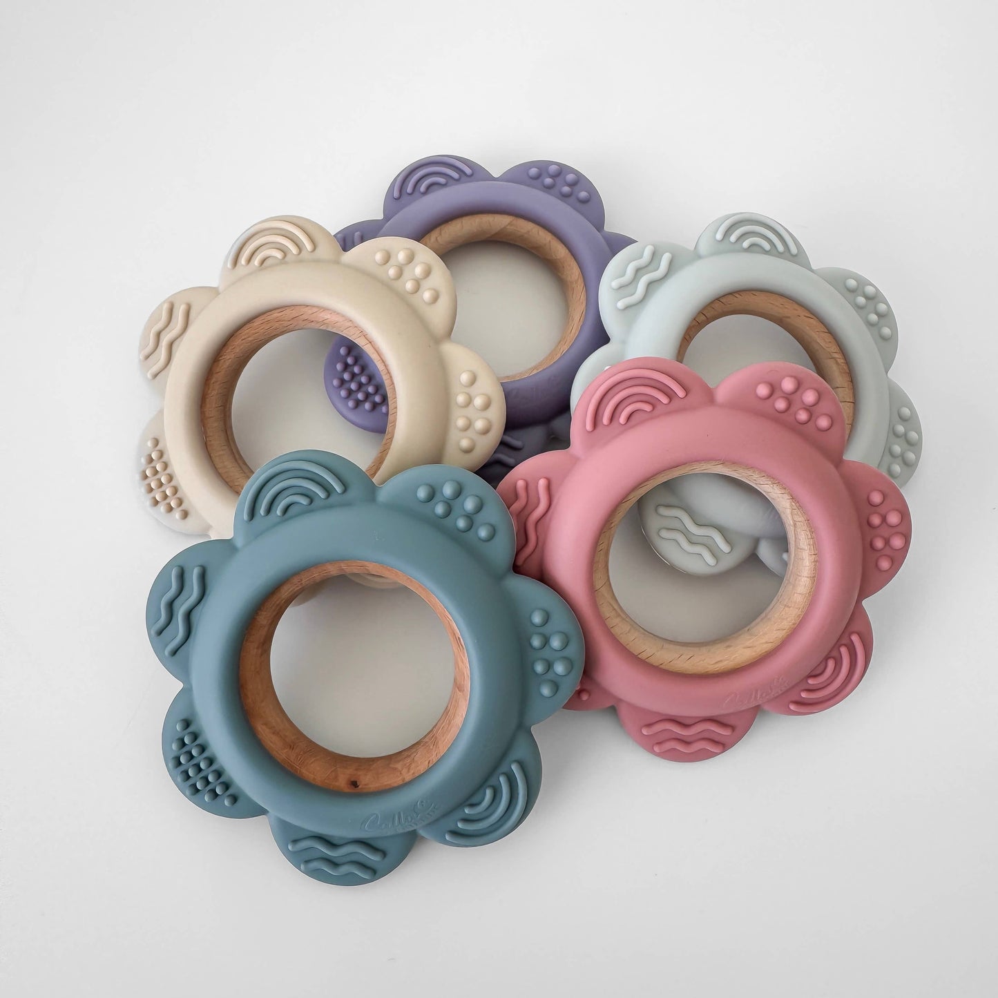 Garden Party Teether Collection - Flower: Purple