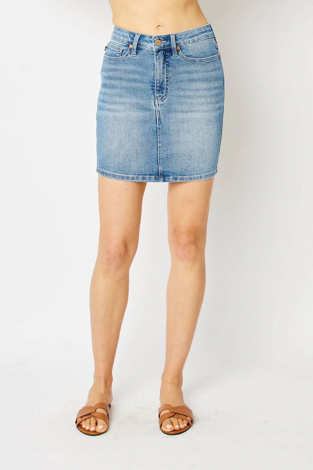 Judy Blue Sunwashed Jean Skirt