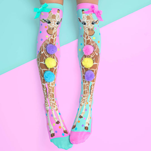 GIRAFFE SOCKS: Toddler Age 3 - 5