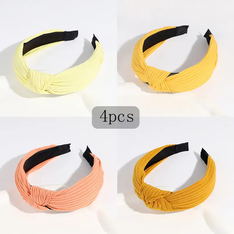 Knotted Solid Color Headbands