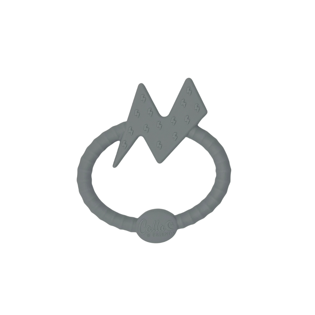 BOLT Silicone Sensory Teether: Blackout