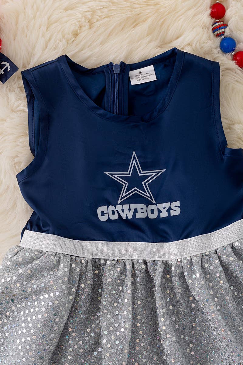 Cowboys Shimmering Satin Top Dress