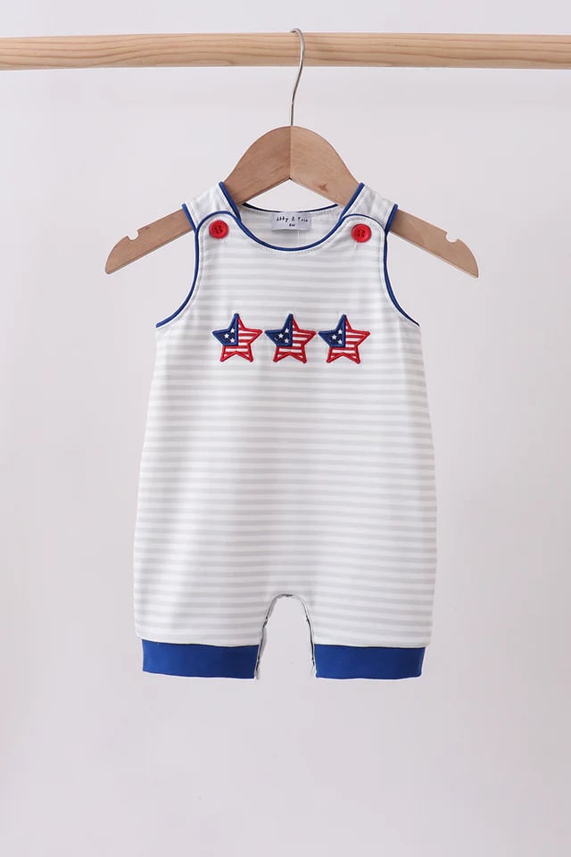 Stars Patriotic Boys Romper