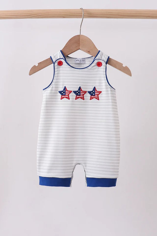 Stars Patriotic Boys Romper