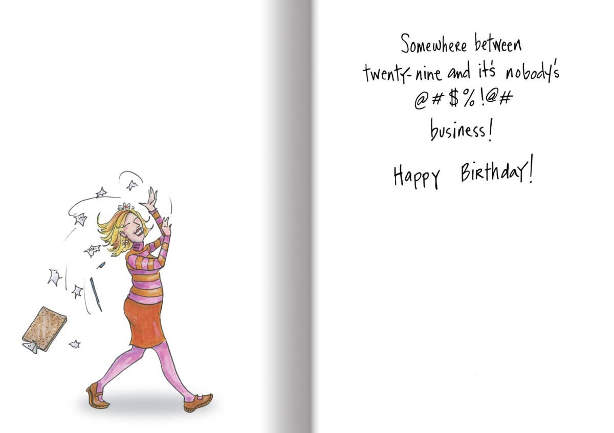 In-Between Age Birthday Card