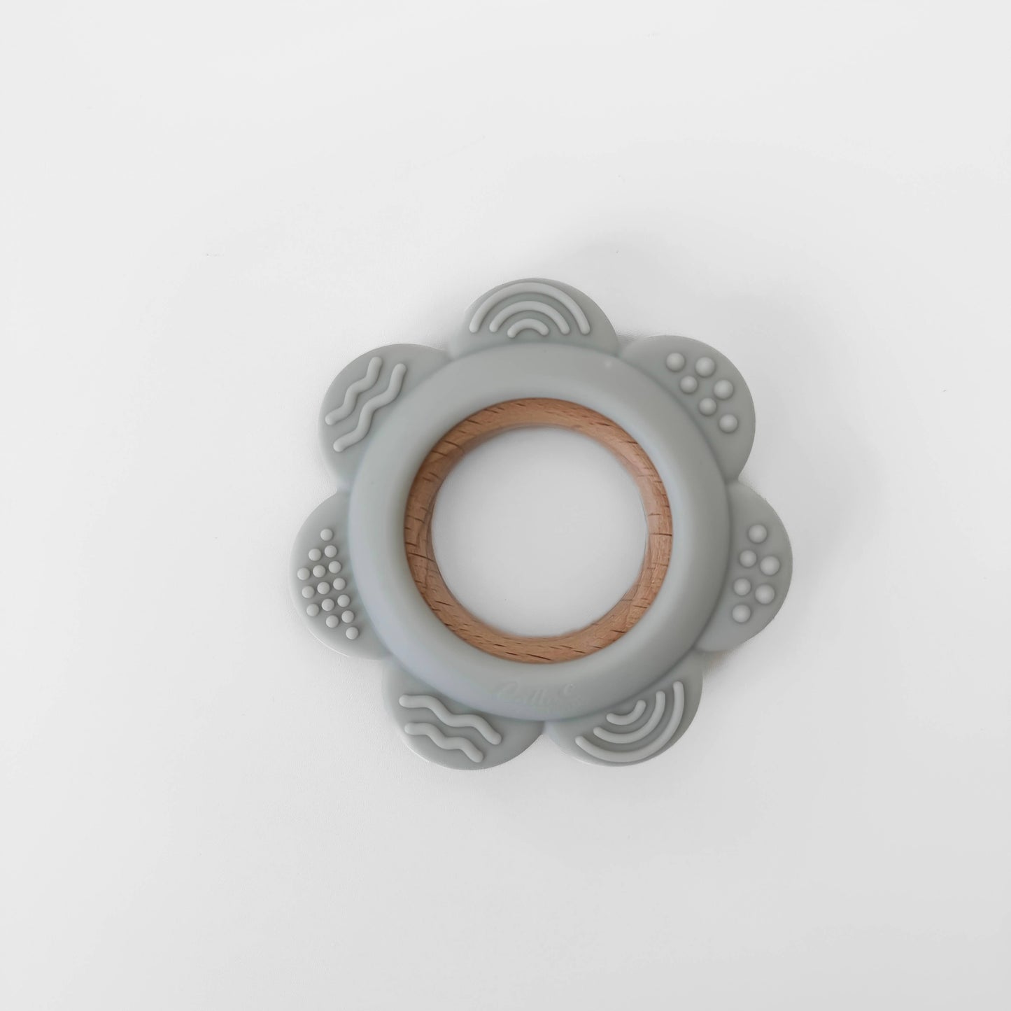 Garden Party Teether Collection - Flower: Slate Blue