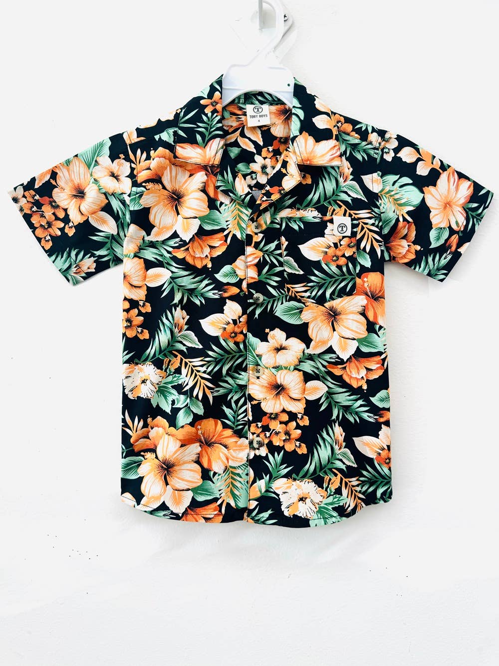 Boys Hawaiian(Aloha) Button Down Shirt