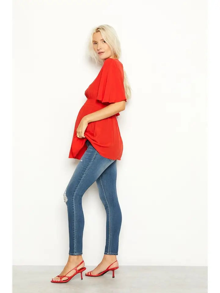 1822 Denim Maternity Ankle Skinny Jeans
