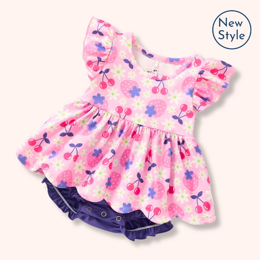 Pete + Lucy Cherry Berry Sweet Romper