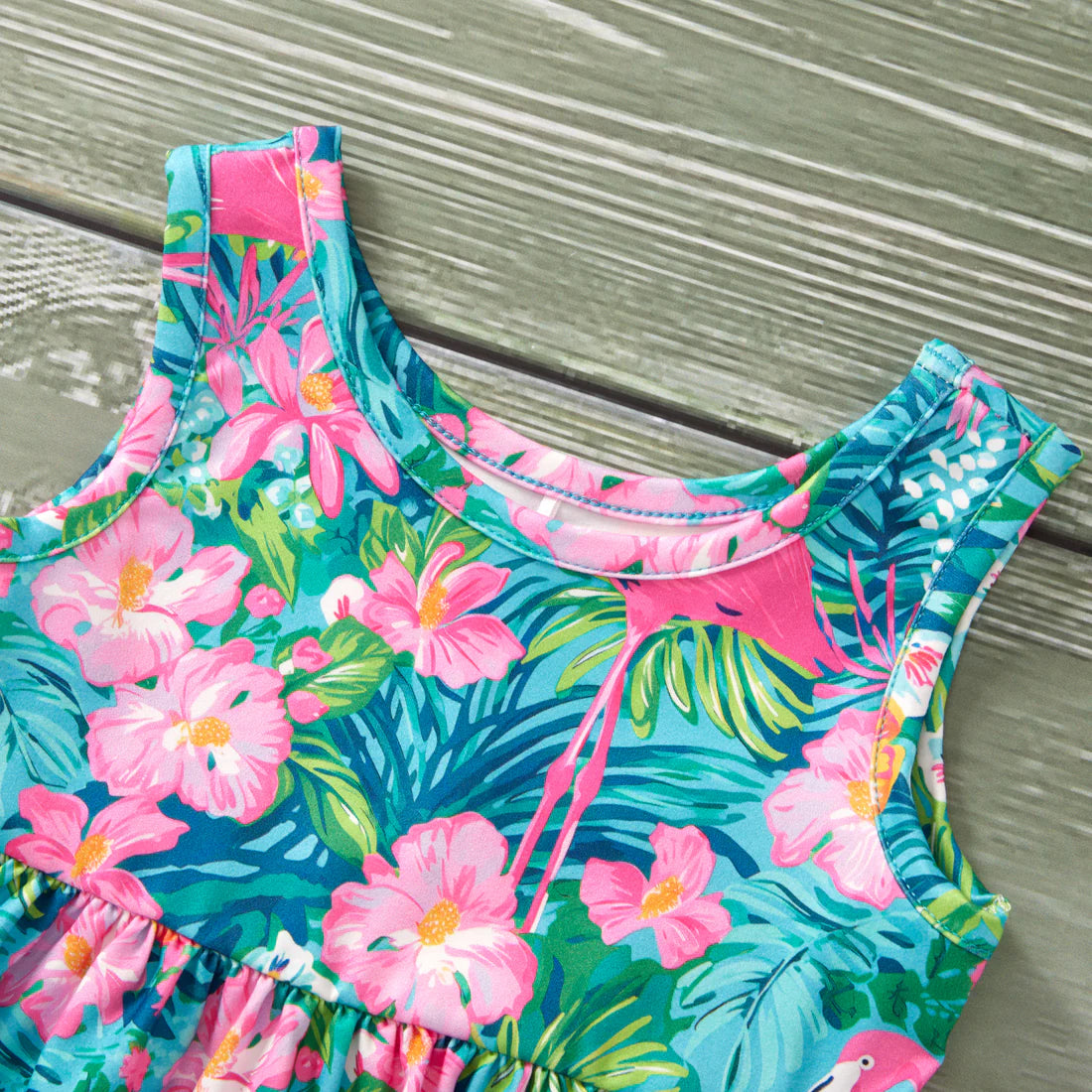 Flamingo Garden Short  Set P+L