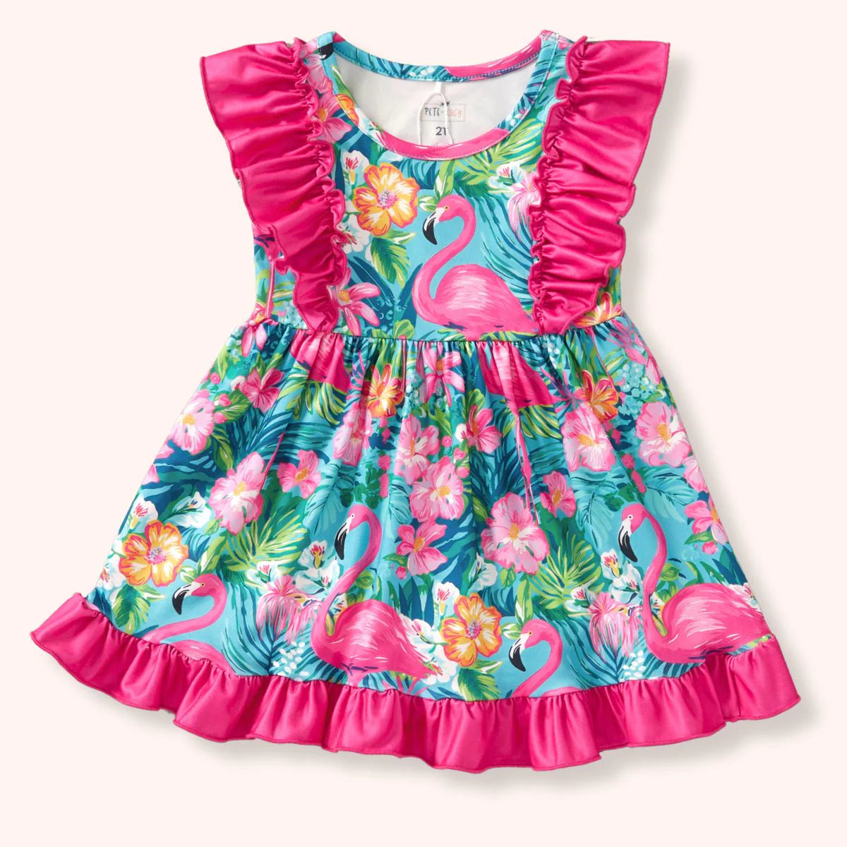 Flamingo Garden Dress P+L