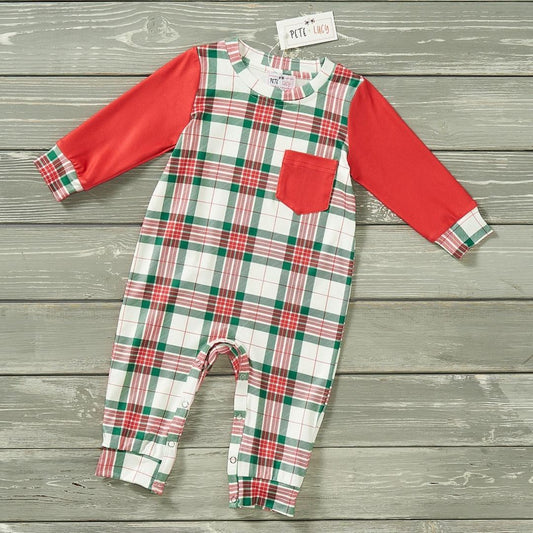 Pete + Lucy Holly-day Deer Boy Infant Romper