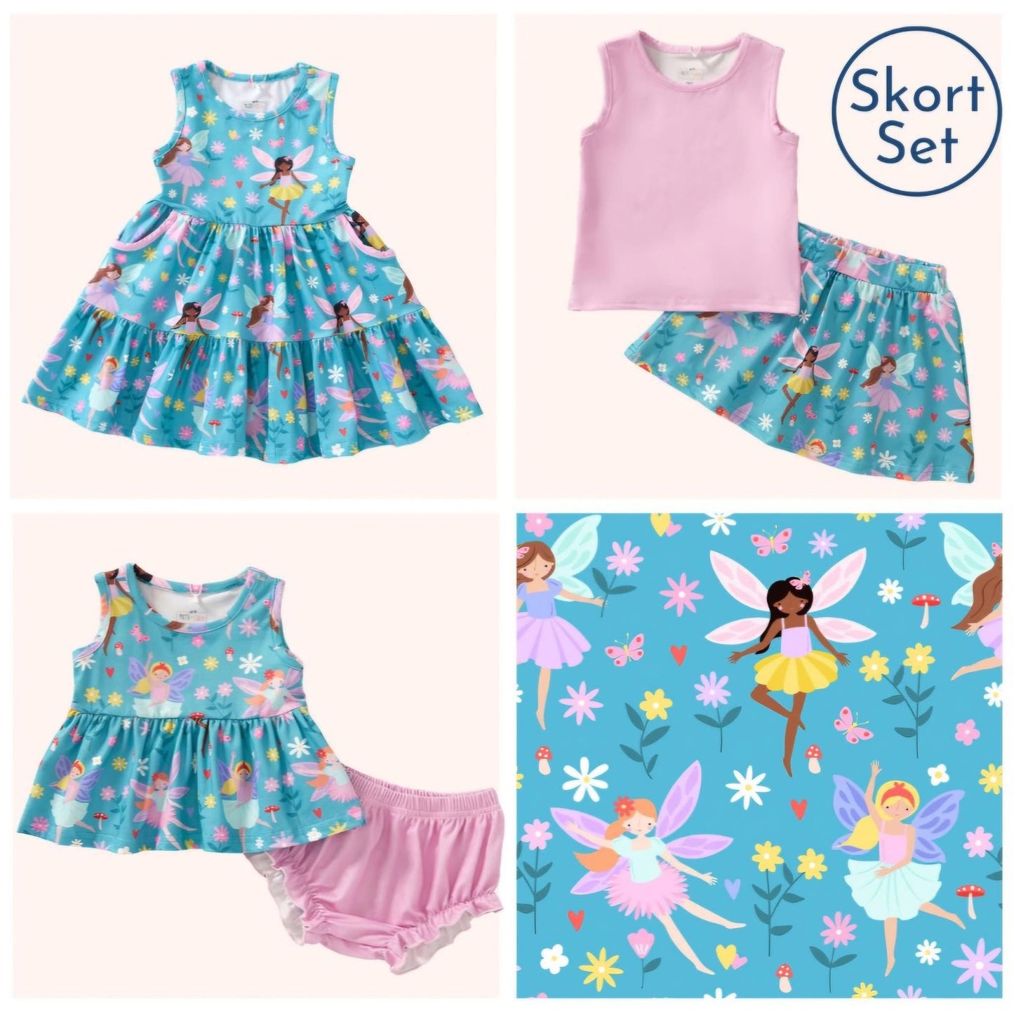 Pete + Lucy Fairyland Skort Set