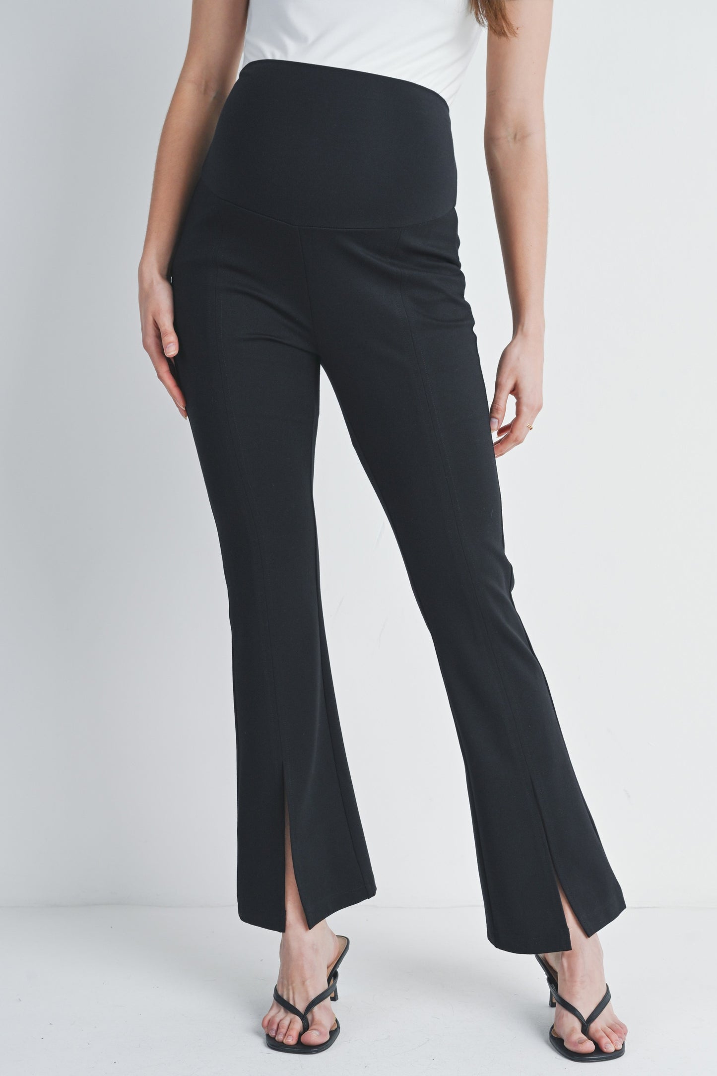Split Flared Maternity Pants