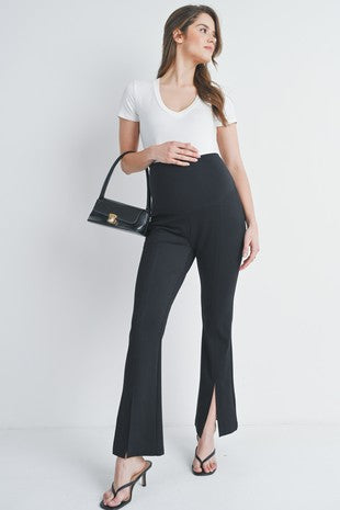 Split Flared Maternity Pants