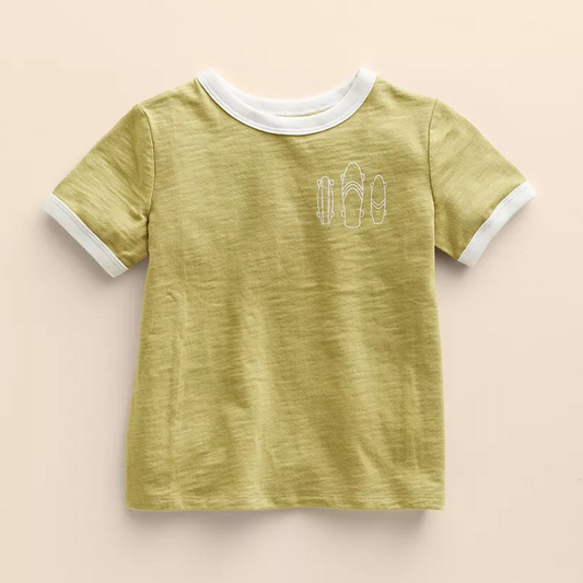 Baby & Toddler Little Co. by Lauren Conrad Organic Ringer Tee Moss Skater