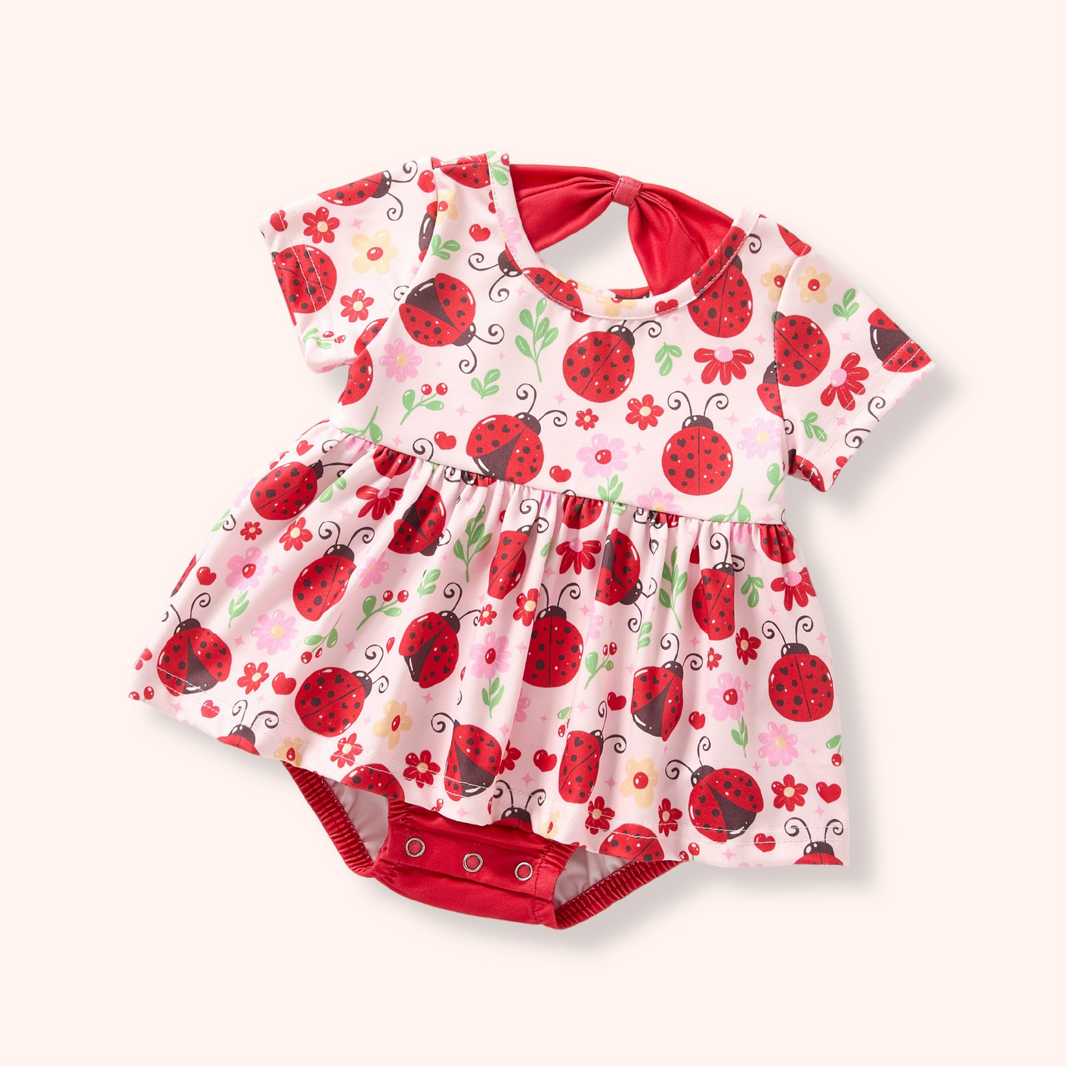 Pete + Lucy Ladybug Lovelies Romper