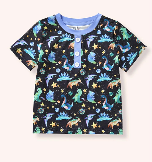 Pete + Lucy Space Dinos Shirt