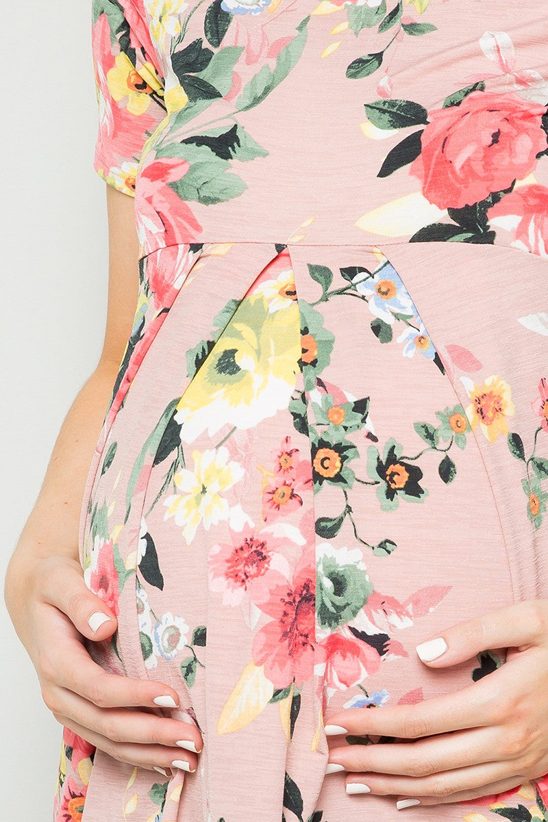 Maternity Pleated Casual Top