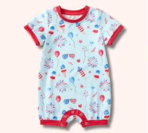 Pete + Lucy USA All Day Boy Romper
