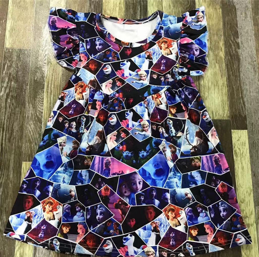 Ice Princess Collage Dress