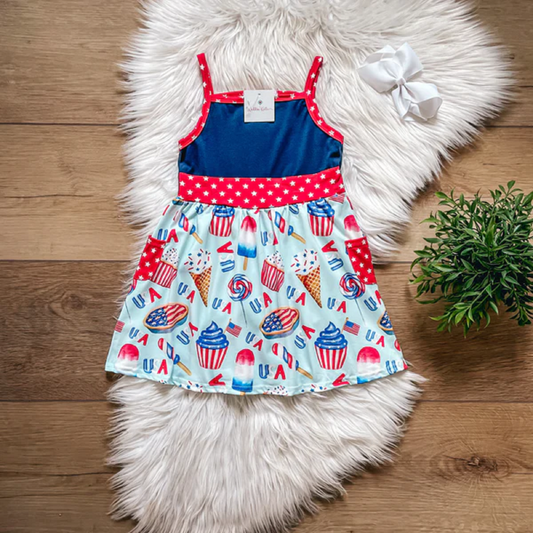 Americana Treats Dress by Wellie Kate