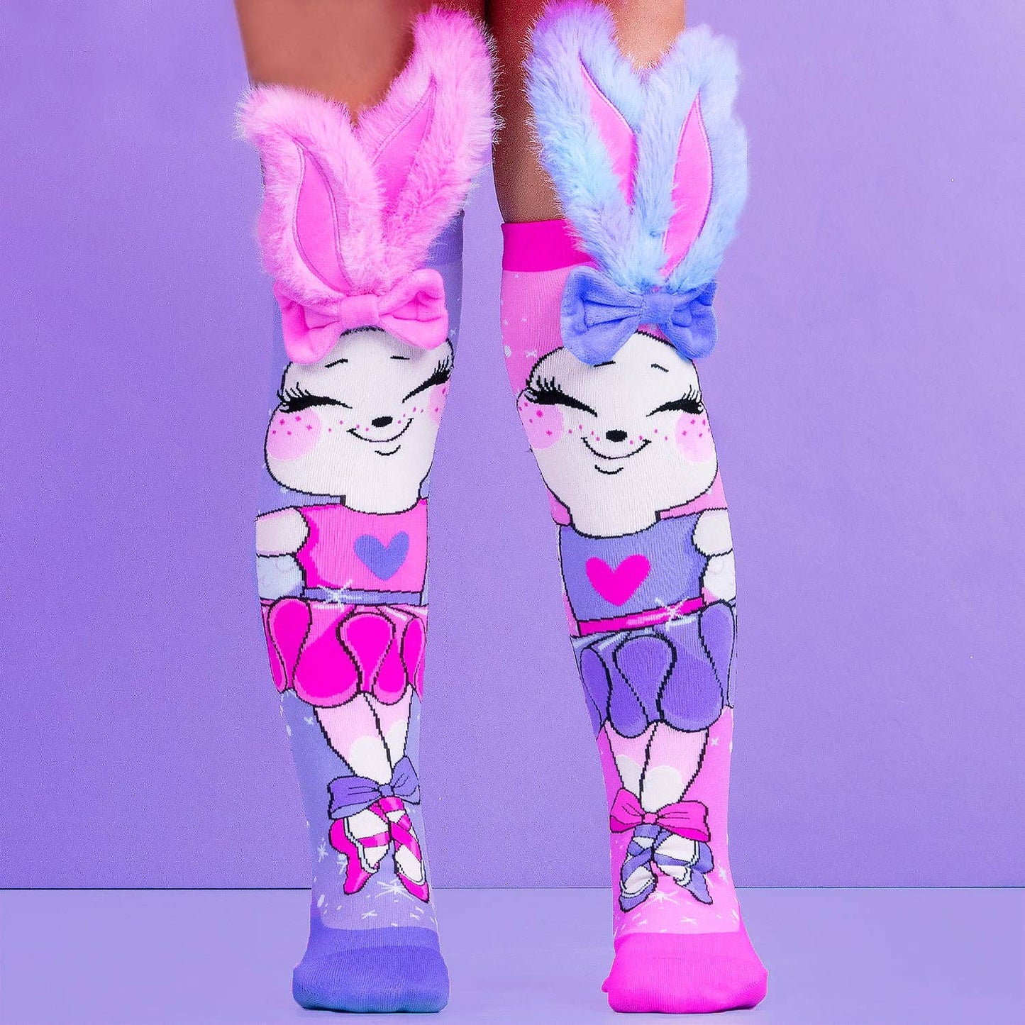 BALLERINA BUNNY SOCKS: Kids & Adult / Ages 6 -99