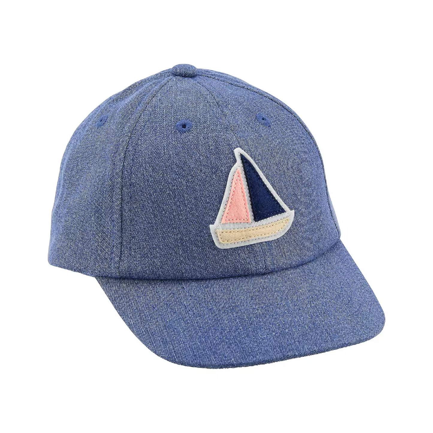 Baby Girl Carter's Sailboat Chambray Baseball Cap