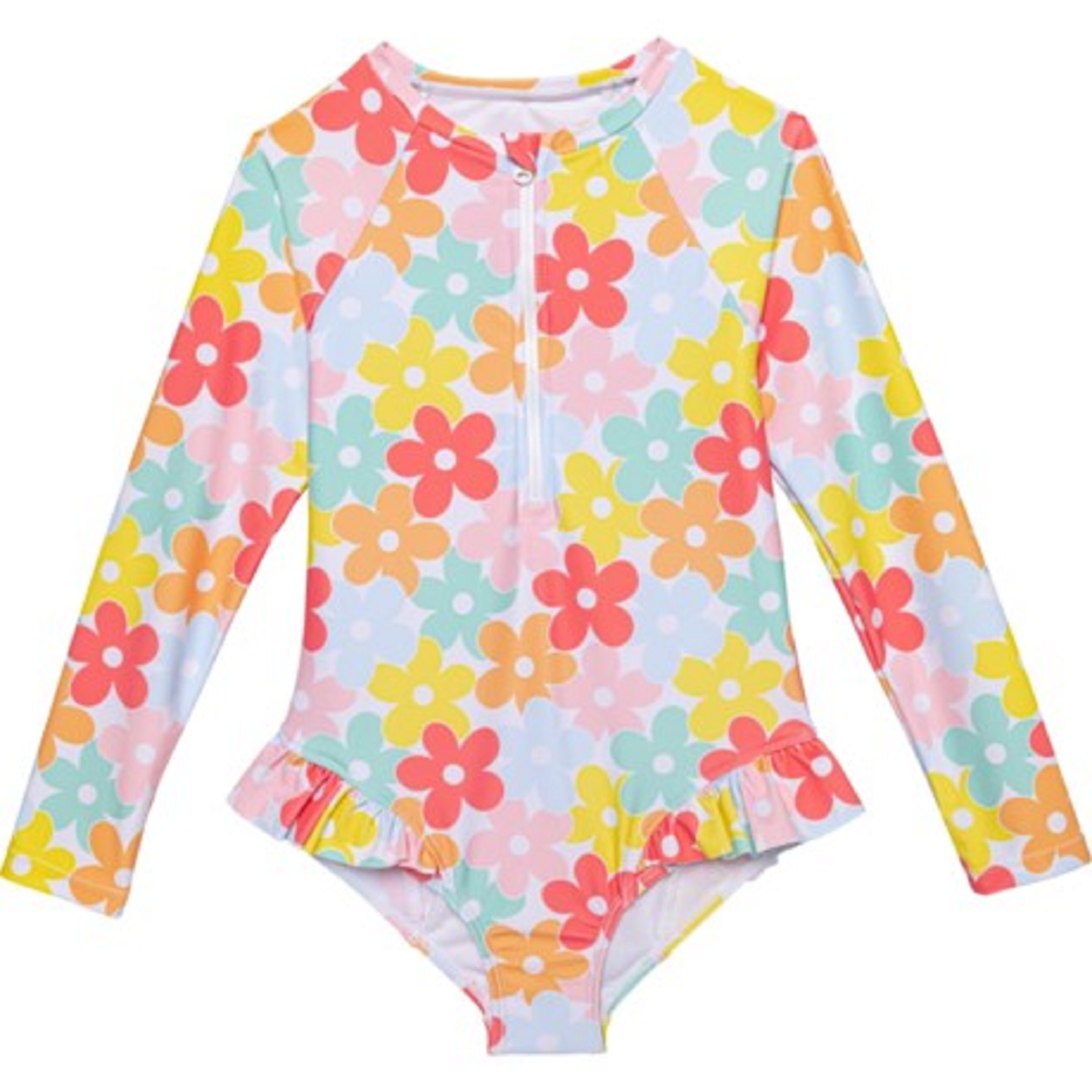 Banana Boat Flower Girls One-Piece Paddle Suit - UPF 50+, Long Sleeve