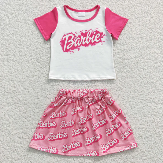 Pink Doll Mini Skirt Set